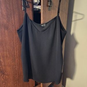 J Crew Black Flowy Shell Tank